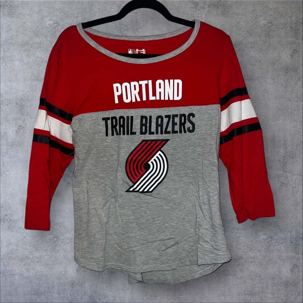 NBA Red and Gray Portland Trail Blazers Women's Tunic